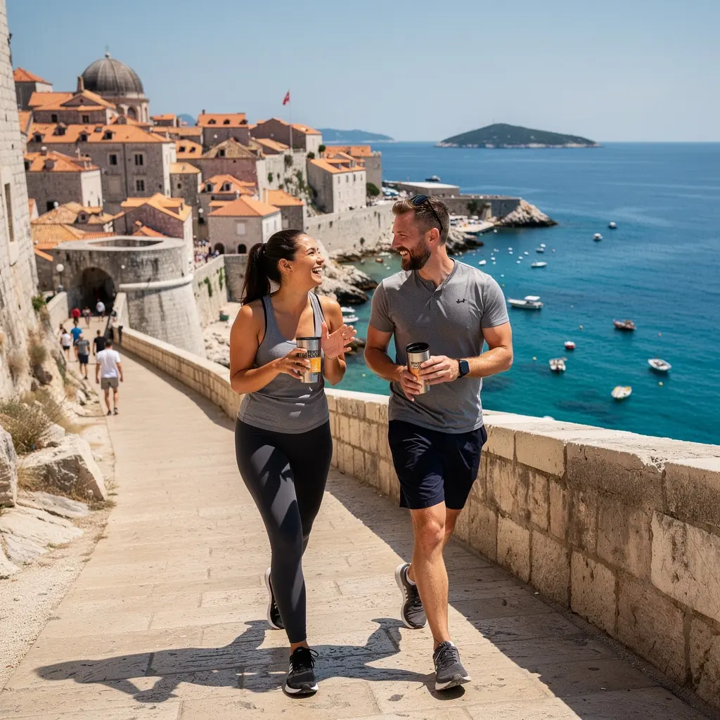 Šalica čaja od kurkume s limunom i medom na stolu.