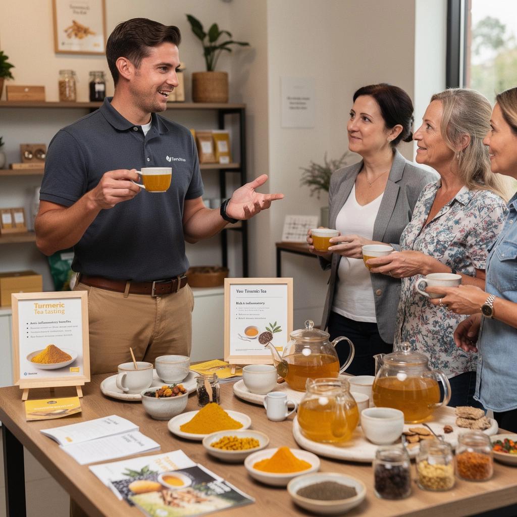 Zeleni čaj s dodatkom kurkume i svježih začina.